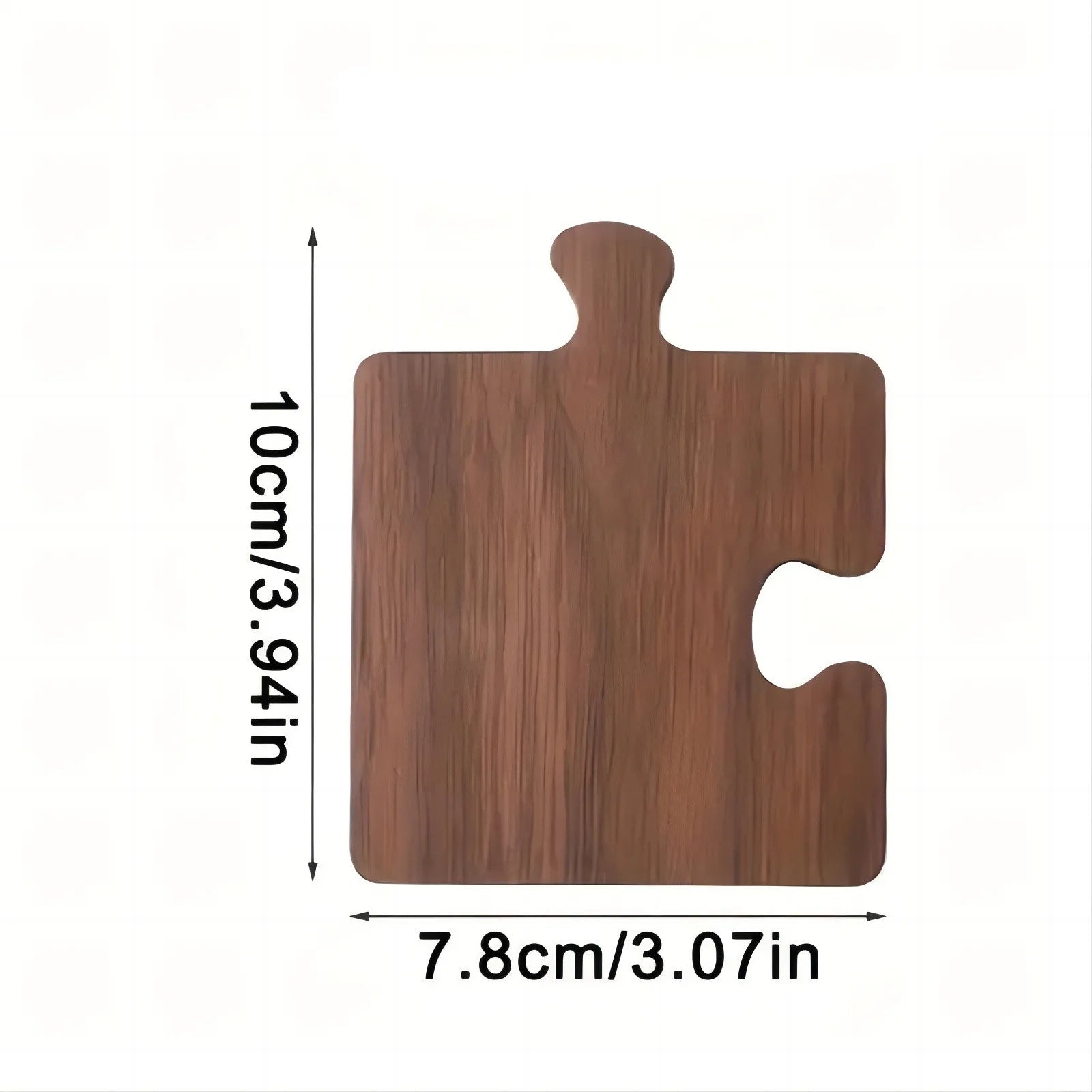 Rustic Wooden Coaster,Vintage Puzzle Design Heat Resistant Drink Mats for Bar & Desk Decor,Natural Wood Pads for Mugs & Glasses