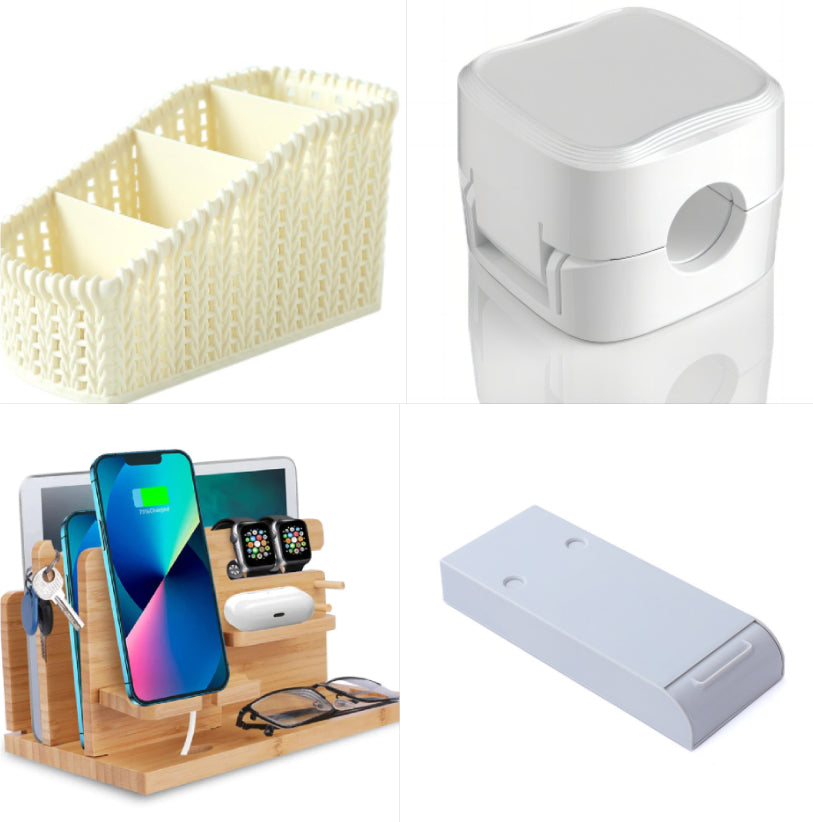 Magnetic Cable Clip under Desk Cable Management Adjustable Cord Holder Wire Organizer and Cable Management Wire Keeper