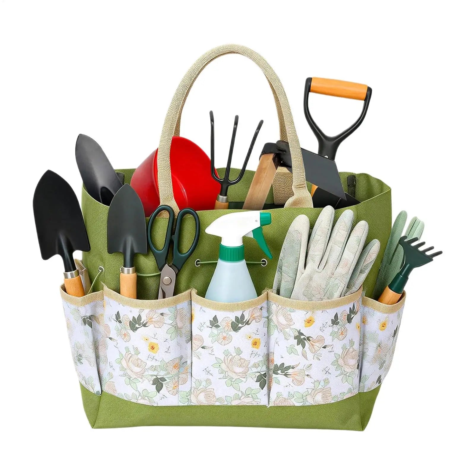 Garden Tool Bag Durable Handheld Gardening and Planting Tool Storage Bag Multi Pocket Garden Tool Organizer Bag Pouch