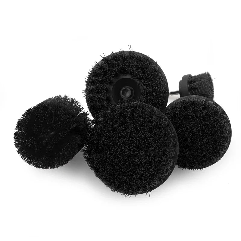 2/3.5/4/5'' Brush Attachment Set Power Scrubber Brush Car Polisher Bathroom Cleaning Kit with Extender Kitchen Cleaning Tools