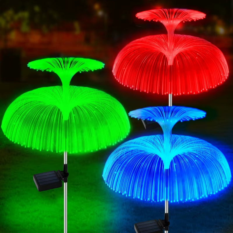 Solar LED Jellyfish Lights Outdoor Garden Decor Lawn Light 7 Color Change Waterproof Patio Yard Pathway Decor Solar Flowers Lamp