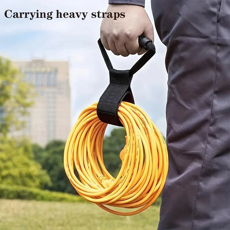 Storage Straps Multifunctional Storage Straps for Cables Hoses Ropes Extension Cord Organizer with Handle for Garden Hoses