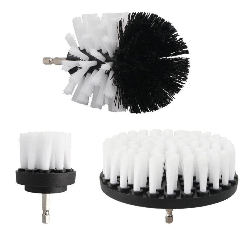 2/3.5/4/5'' Brush Attachment Set Power Scrubber Brush Car Polisher Bathroom Cleaning Kit with Extender Kitchen Cleaning Tools