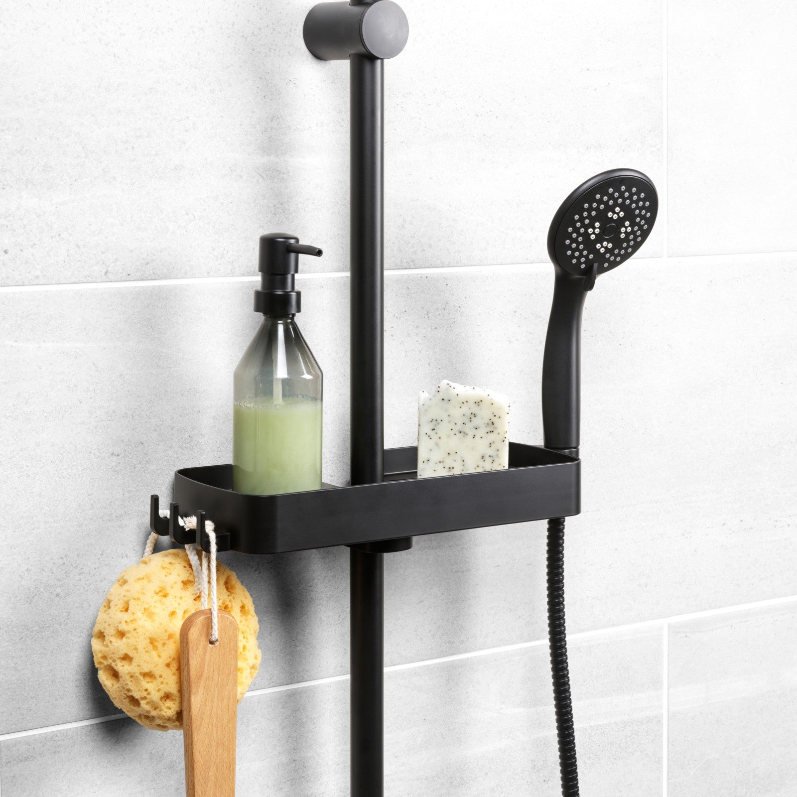 Beldray Clip-On Shower Shelf Multifunctiona