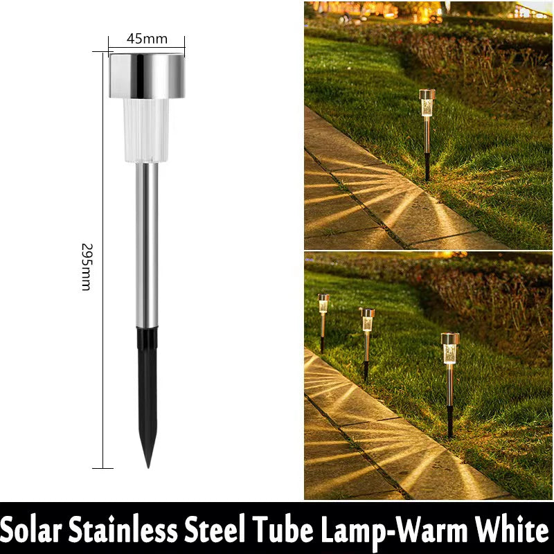 NEW 10Pack Solar Outdoor Lights Garden Lantern Solar Powered Lamp Waterproof Landscape Lighting Pathway Yard Lawn Decoration