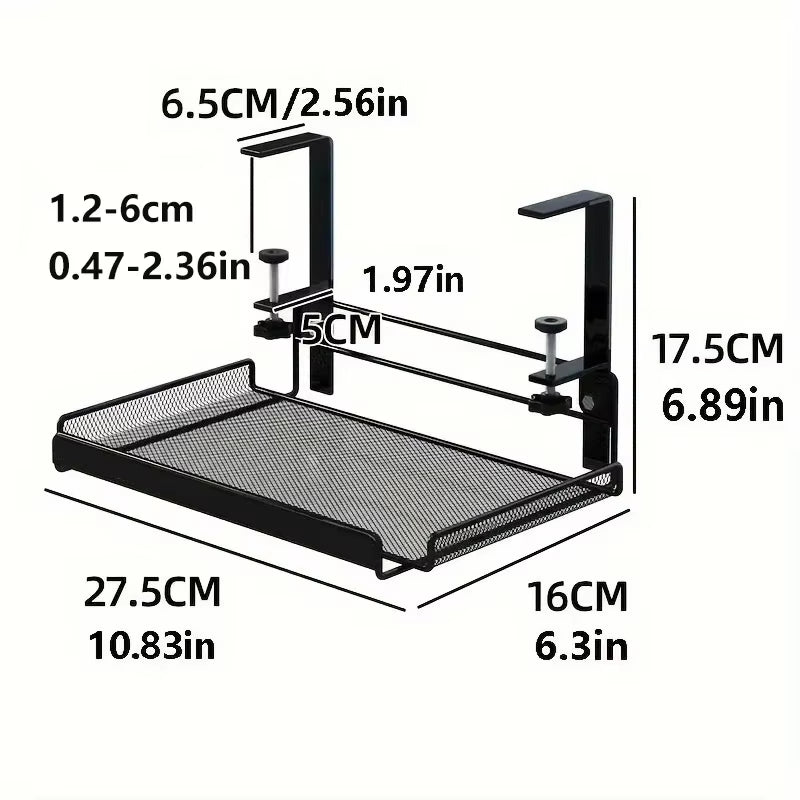 Under Desk Cable Management Tray No Drill Steel Desk Cable Organizers Wire Management Tray Cable Management Rack