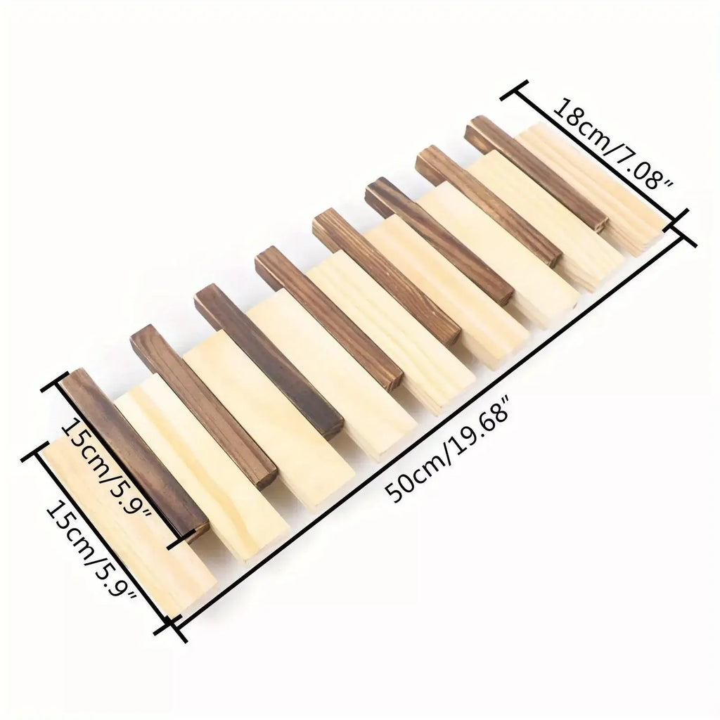Space Saving Wall Mounted Coat Rack with Flip-Down Hooks