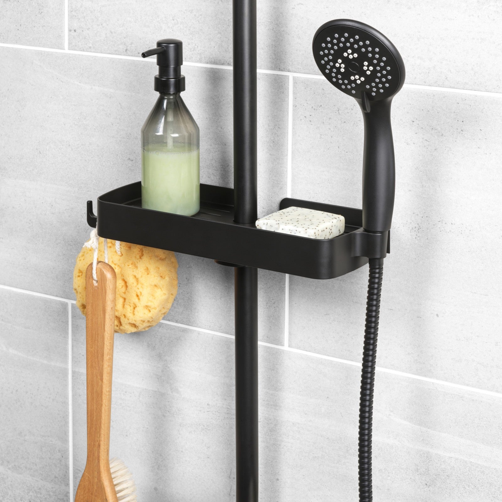 Beldray Clip-On Shower Shelf Multifunctiona