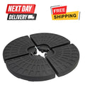 4Pcs Cantilever Patio Parasol Cross Base Stand Water & Sand Fillable Weight