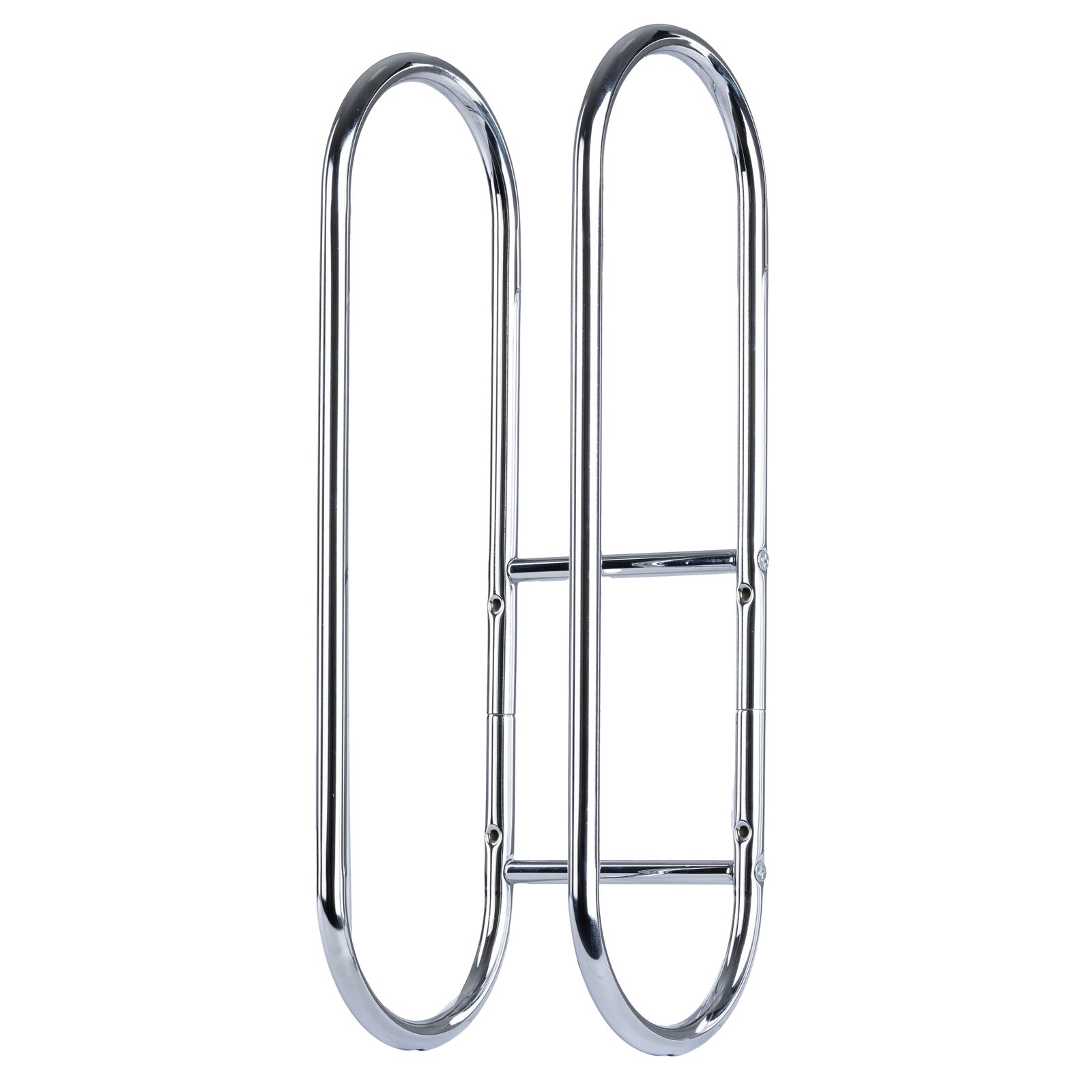 Chrome Towel Rail Holder Wall Mounted Bathroom Rack Shelf Stainless Steel Shower