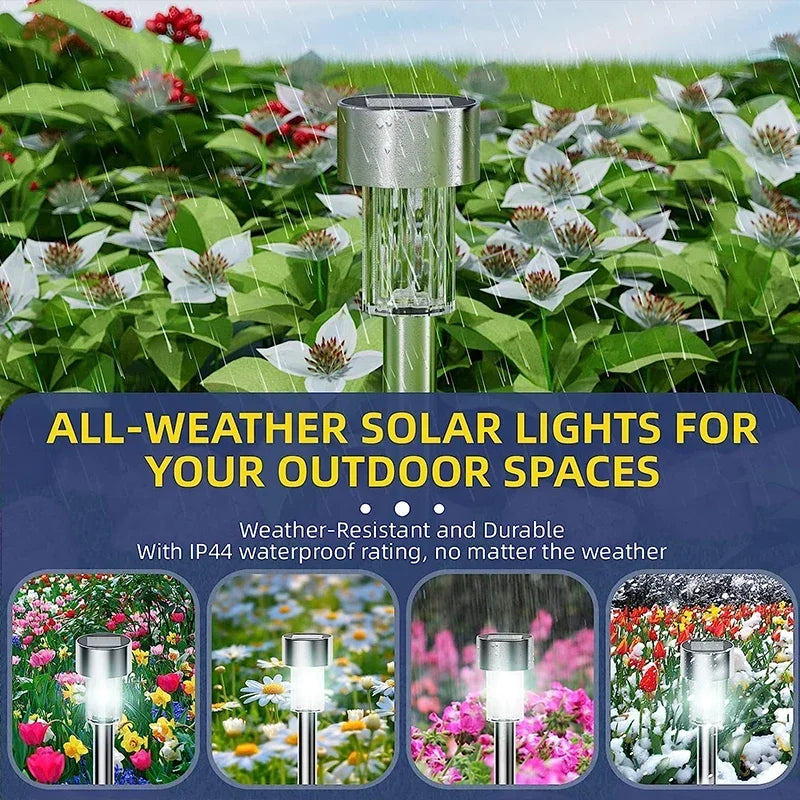 NEW 10Pack Solar Outdoor Lights Garden Lantern Solar Powered Lamp Waterproof Landscape Lighting Pathway Yard Lawn Decoration