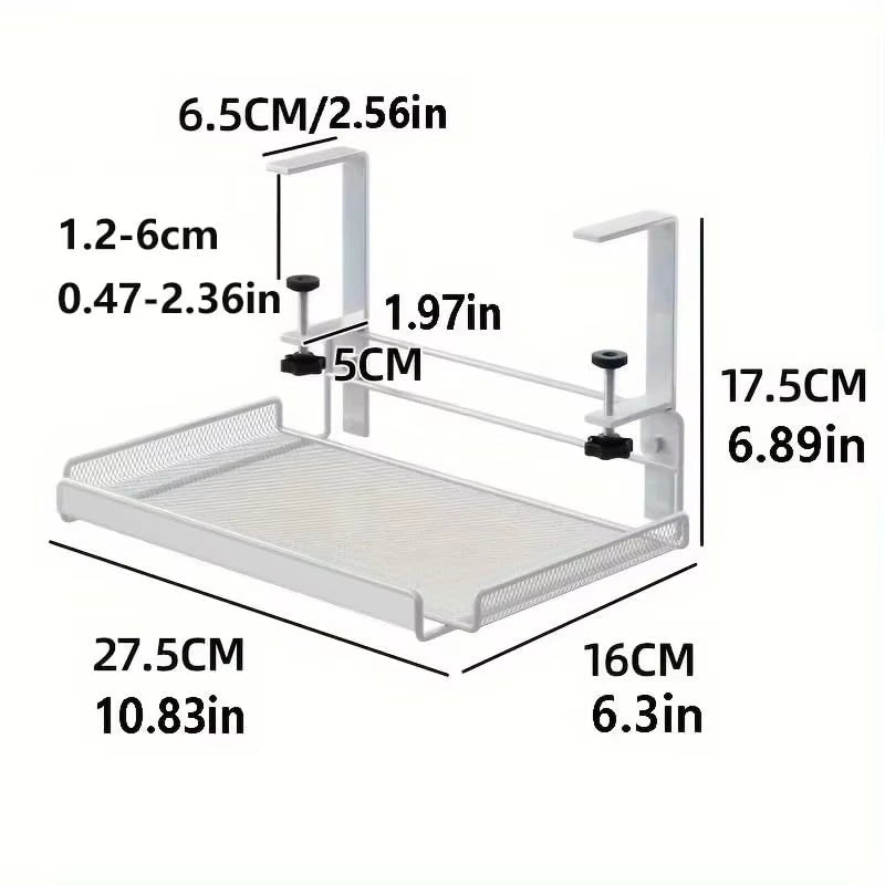 Under Desk Cable Management Tray No Drill Steel Desk Cable Organizers Wire Management Tray Cable Management Rack