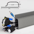 Channel Desk Cable Organizer Cable Management Accessories White Cable Protecter No Drilling under Desk Management Tray