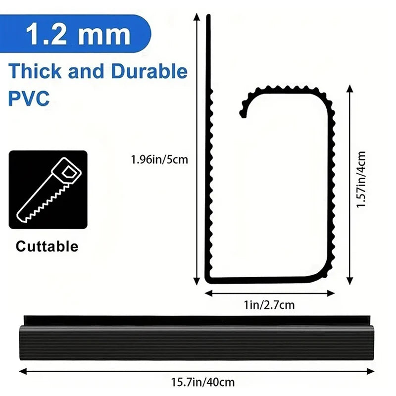 Channel Desk Cable Organizer Cable Management Accessories White Cable Protector No Drilling under Desk Management Tray