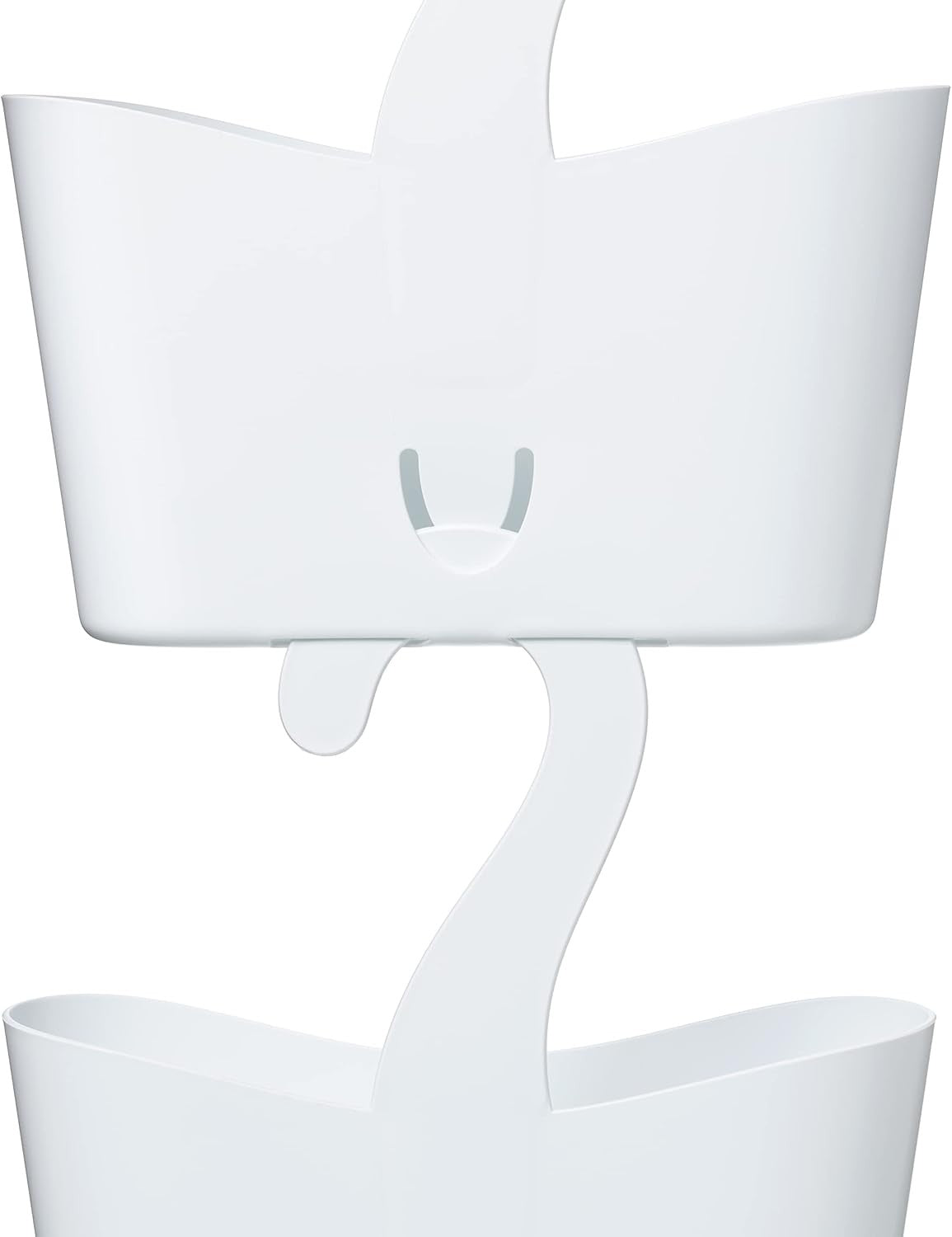 TATAY Shower Caddy Hanging Basket Organiser Polypropylene No Drill Installation